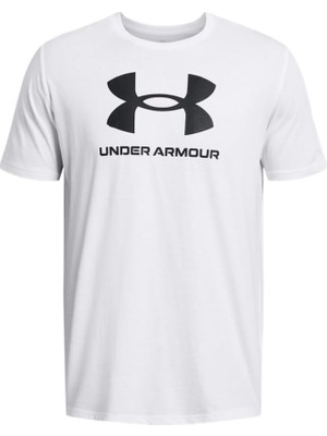 AKS Under Armour Ua Sportstyle Logo Update Ss Erkek T-Shirt White / / Black M