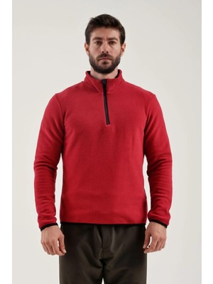AKS Exuma Men Haf Zip Polar 2412001,KIRMIZI Xl