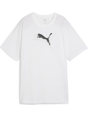 AKS Puma Kadın Evostrıpe Rahat Grafik Tişört Puma Beyaz Tişört, Puma Beyaz, M