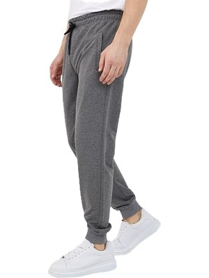 AKS By Comeor Erkek Paça Ribanalı Cep Fermuar Detaylı Eşofman Altı (Gri, Xl)