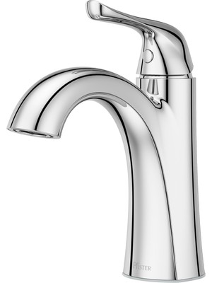 AKS Pfister Willa Banyo Lavabo Bataryası, Tek Kontrol, 1 Kulplu, Tek Delikli, Parlak Krom Kaplama, LF042MALCC