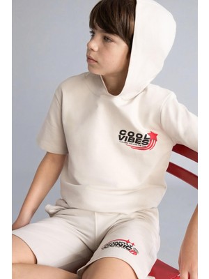 AKS Defacto Sweatshirt Kumaşı 2'li Takım Erkek Çocuk H0327A826SM