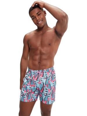 AKS Speedo Erkek Baskılı Leisure 40 cm Watershort, Çok Renkli, M