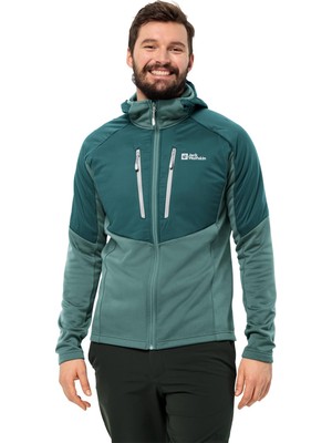 AKS Jack Wolfskın Alpgrat Pro Ins Fz M Erkek Outdoor Ceketi, Jade Green, S