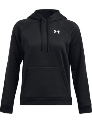 AKS Under Armour Armour Fleece Hoodie Kadın Hoodie Siyah Beyaz Xl