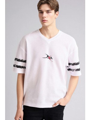AKS DEFACTO%100 Pamuk Loose Fit Tişört F8669AX26SP