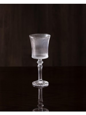 AKS Madame Coco Paris 4'lü Kırmızı Şarap Kadehi Seti - 265 ml - Şeffaf Şeffaf