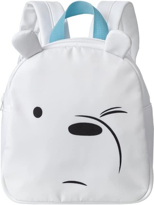AKS Mınıso We Bare Bears Sırt Çantası Günlük Hafif Sırt Çantası, Kız ve Erkek Çocuklar Için Sevimli Çanta Okul Seyahati Günlük Buz Ayısı