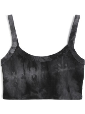 AKS Koton Sporcu Yarım Atlet Batik Desenli Ince Askılı Slim Fit