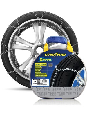 AKS Goodyear Hızlı Sök-Tak Ekstra Güçlü Kar Zinciri, 7 cm × 3,20 mm