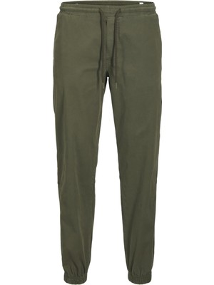 AKS Jack & Jones Jogger Paçası Ribanalı Pantolon Olive Night, S, 12278949, Olive Night, Erkek
