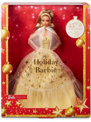 AKS Barbie 2023 Mutlu Yıllar Bebeği - Kumral, 6 Yaş ve Üzeri