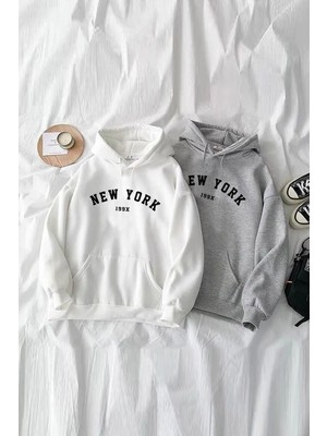 AKS Tarzsokak Çift Sevgili Paket Pamuklu Oversize Sweatshirt, Çok Renkli, M