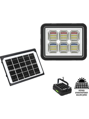 TeknoKapsül Wison 150W Güneş Enerjili Solar Kamp Feneri&projektör (WS-5570)