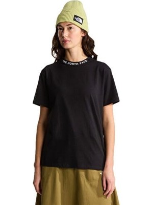 AKS The North Face W Zumu Relaxed Short Sleeve Tee-Graphıc Kadın Outdoor Tişörtü NF0A8GUSJK31 Siyah