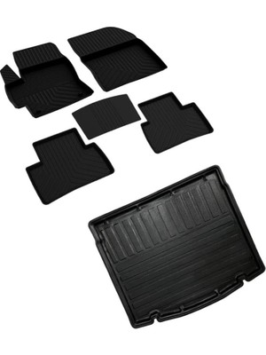 AKS Ferrous Autoaccessories Toyota Corolla Cross ile Uyumlu 4d Paspas ve 3D Bagaj Havuzu 2020 ve Üstü