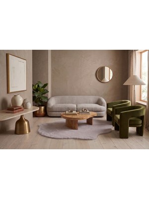 Dekoset Home Tavşan Tüyü Düz Post Gri Yumuşak Yıkanabilir Tabanlı Peluş Halı