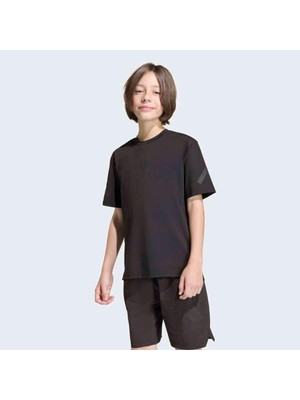 AKS Adidas J Z.n.e. cl Tee Çocuk Günlük Tişört KD1157 Siyah