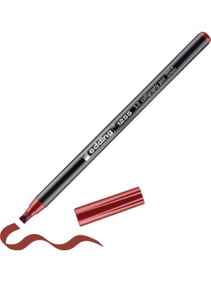AKS Edding 1255 Kaligrafi Kalemi - Kızıl Göl - 1 Kalem - Kaligrafi Ucu 5 mm
