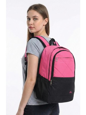 AKS Byhakan PL-0303 Unisex Okul ve Seyahat Çantası Pembe
