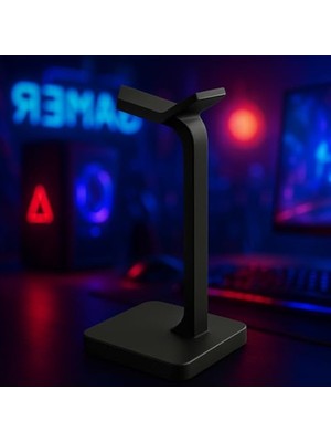 AKS Dekoratif 24 cm Kulaklık Tutucu, Gamer Kulaklık Standı