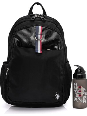 AKS U.s. Polo Assn. U.s. Polo. Assn. Unisex Okul Çanta Seti PLSET2435303,SIYAH Tek Ebat
