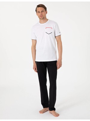 Pierre Cardin 6082 Erkek Penye Pijama - M / Siyah
