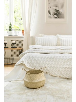 TeknoKapsül Şaheser Home Collection Ipliği Boyalı Çift Kişilik Nev Takımı Notta Bej