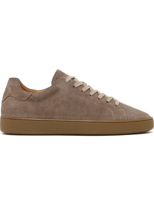 Derimod Erkek Bej Bağcıklı Süet Deri Sneaker WM710004DS