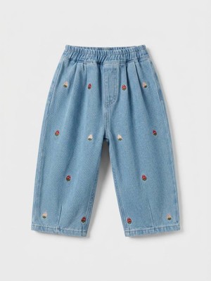Laci'el Paris Çilek Balloon Jeans - Kız Çocuk Pantolon -Kız Çocuk Jeans