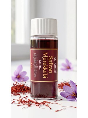 Aktarloji 5 ml Kırmızı Safran Mürekkebi / Orijinal Misk-I Amber ve Gül Suyu ve Hazılanmıştır