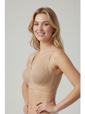 Pierre Cardin 6230 Premium Comfort Hayelet Sütyen- Dikişsiz, Toparlayıcı, Balensiz, Dantelli, Ayarlanabilir Askılı