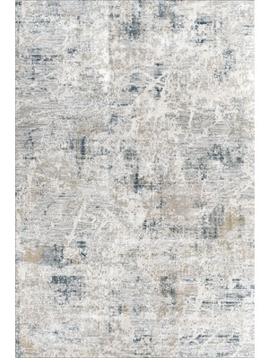 Saraz Halı Modern Krem Vizon Soyut Etnik Desenli Baskı Şönil Kilim Kaymaz Taban Salon Oturma Odası Yatak Odası Kilimi SH12