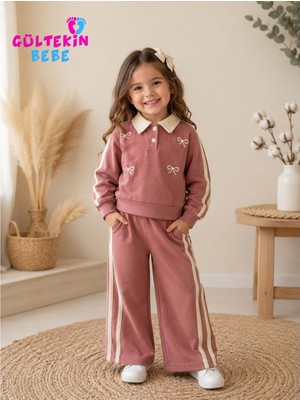 Gültekin Bebe Lumia Baby Yaka Düğmeli Oysho Kız Ikili Takım 2-5 Yaş -BA4404450 - Pembe