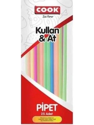 Kalın Körüklü Jelatinli Pipet 25 Li