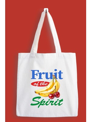Designedfy Fruit Baskılı Bez Çanta, Tote Bag