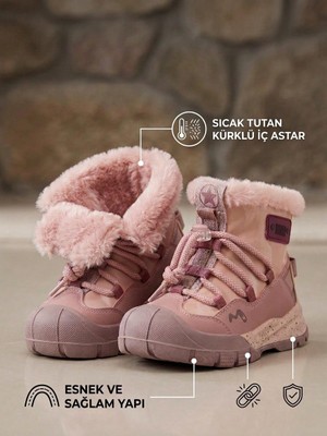 Marco Kids Cherokee Çocuk Tüylu Fermuarlı Outdoor Bot