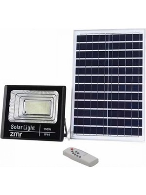 Zmr Solar Projektör 200W 6500K Harici Panelli
