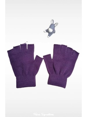 PIECE SIGNATURE Moda, Kısa, Yarım Parmak Triko Eldiven ( Unisex )