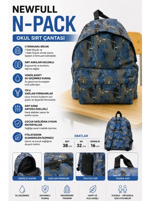 Newfull N-Pack Sırt Okul Çantası