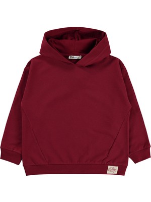 Civil Boys Basic Kapşonlu 6-9 Yaş Sweatshirt - Bordo