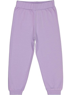 Civil Girls Kız Çocuk Düz Eşofman Altı | İnterlok | Okul Kreş ve Günlük Kullanım - Lila