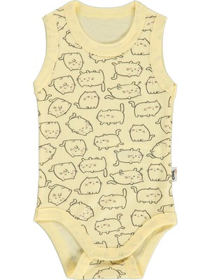 Civil Baby Kedi Empirme 1-36 Ay Çıtçıtlı Badi - Sarı
