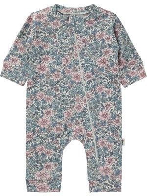 Civil Baby Çiçek Empirme Femuarlı 1-6 Ay Tulum - Ekru