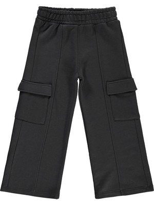 Civil Girls Kargo Cepli 6-9 Yaş Eşofman Altı - Gri