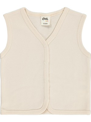 Civil Baby Basic 6-18 Ay Yelek - Bej