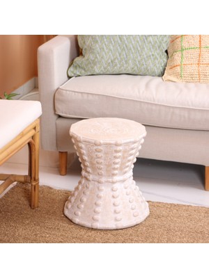 Mylamp Elegance El Yapımı Carving Mungur Sehpa 38X40 cm