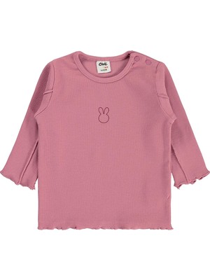 Civil Baby Tavşan Baskılı 6-18 Ay Sweatshirt - Pembe
