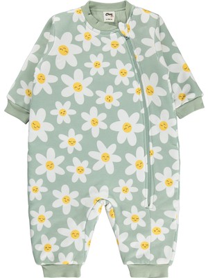 Civil Baby Çiçek Empirme 2.5 Tog  Uyku Tulumu - Yeşil
