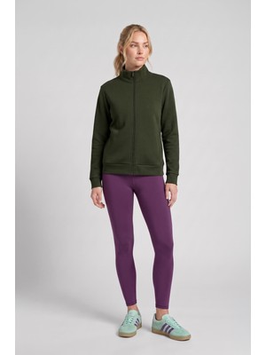 Kadın Fermuarlı Içi Polarlı Sweatshirt